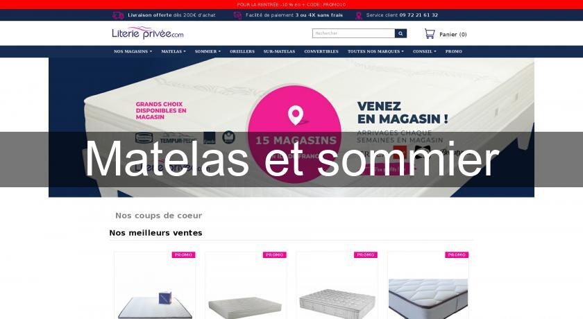 Matelas et sommier