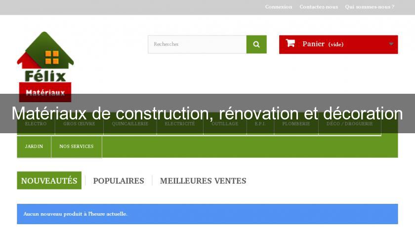 Matériaux de construction, rénovation et décoration