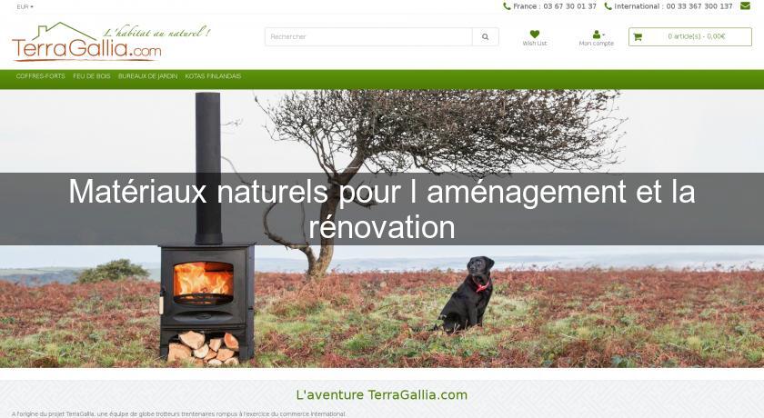 Matériaux naturels pour l'aménagement et la rénovation