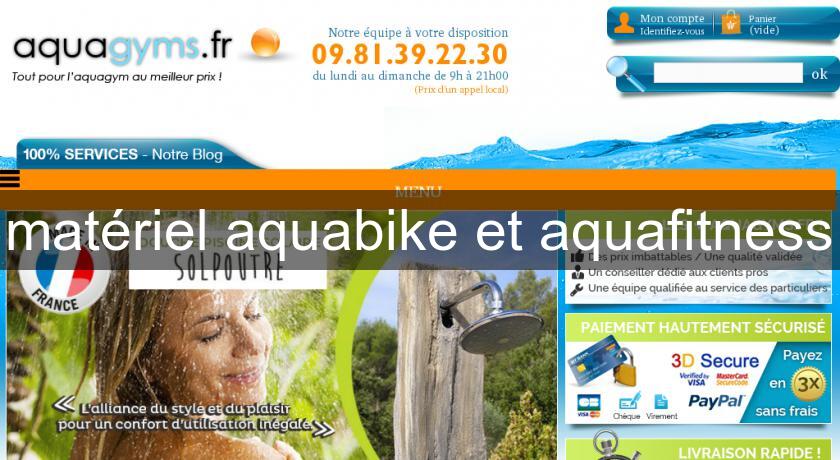 matériel aquabike et aquafitness