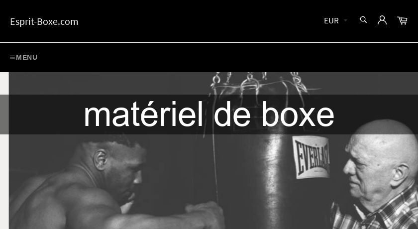 matériel de boxe