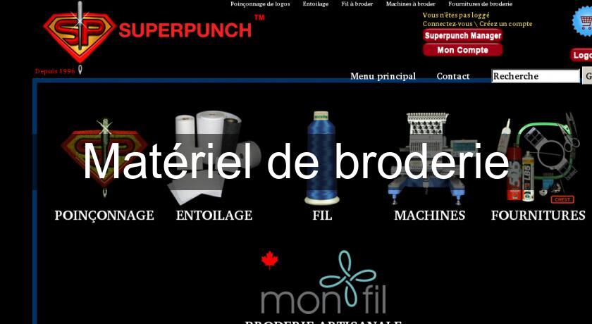 Matériel de broderie Matériel de broderie