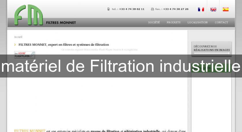 matériel de Filtration industrielle matériel de Filtration industrielle