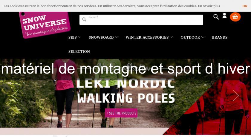 matériel de montagne et sport d'hiver matériel de montagne et sport d'hiver
