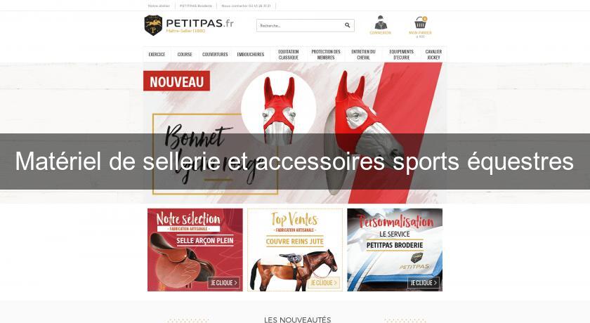 Matériel de sellerie et accessoires sports équestres