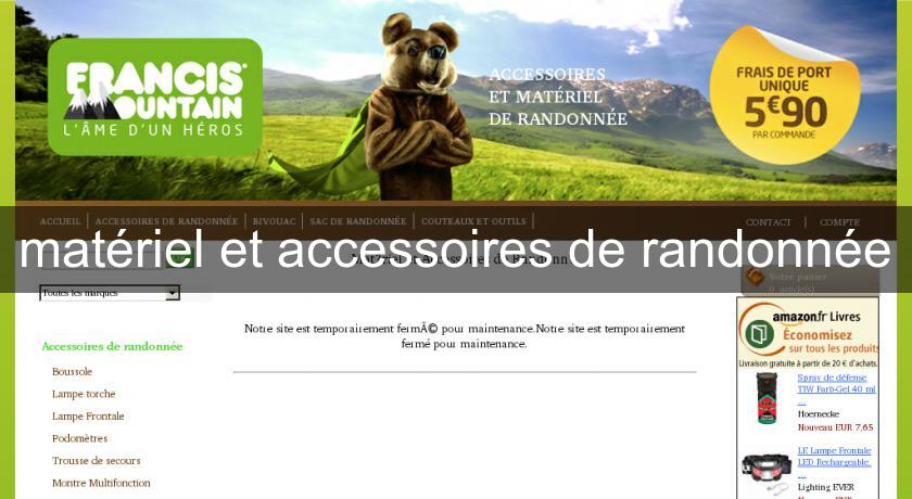 matériel et accessoires de randonnée