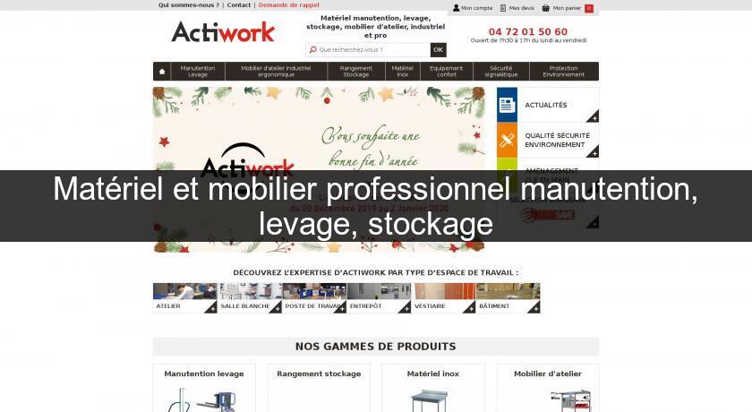 Matériel et mobilier professionnel manutention, levage, stockage Matériel et mobilier professionnel manutention, levage, stockage