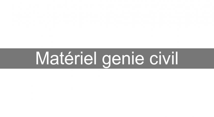 Matériel genie civil