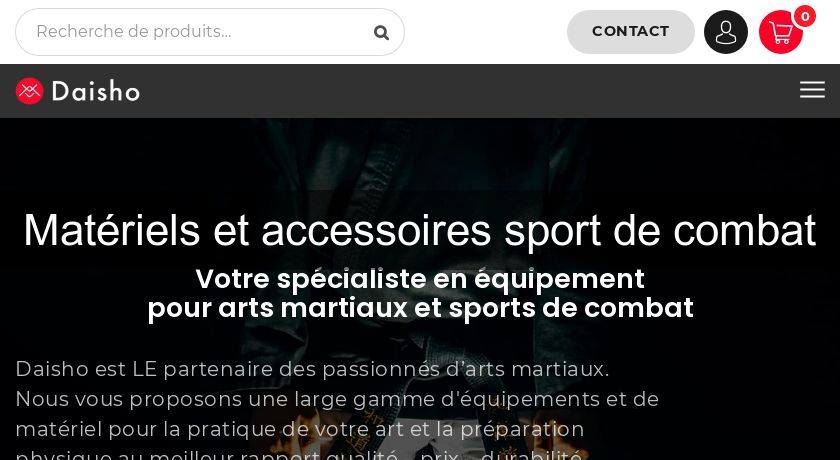 Matériels et accessoires sport de combat