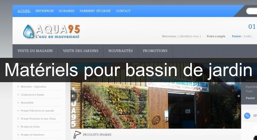 Matériels pour bassin de jardin Matériels pour bassin de jardin