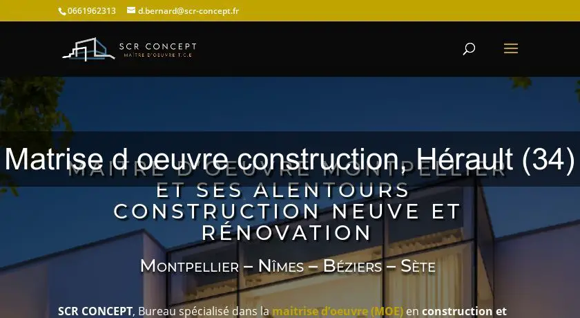 Matrise d'oeuvre construction, Hérault (34)