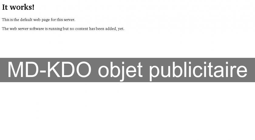 MD-KDO objet publicitaire