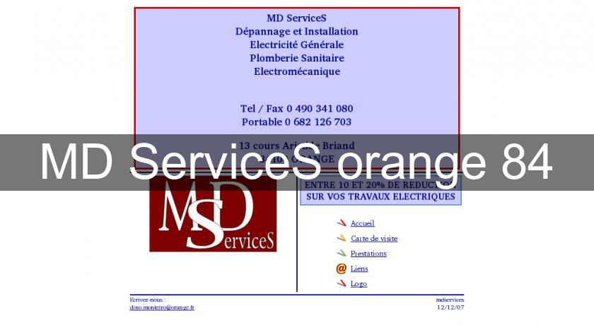 MD ServiceS orange 84 MD ServiceS orange 84