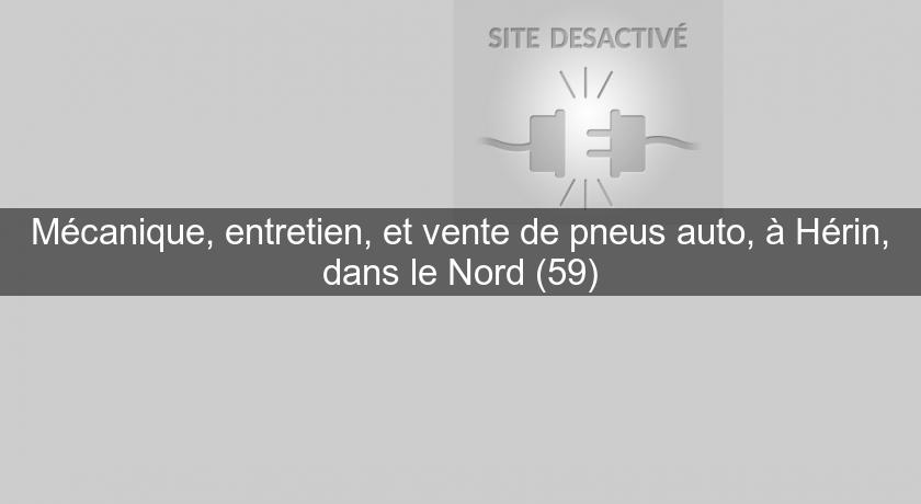 Mécanique, entretien, et vente de pneus auto, à Hérin, dans le Nord (59)