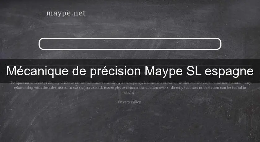 Mécanique de précision Maype SL espagne