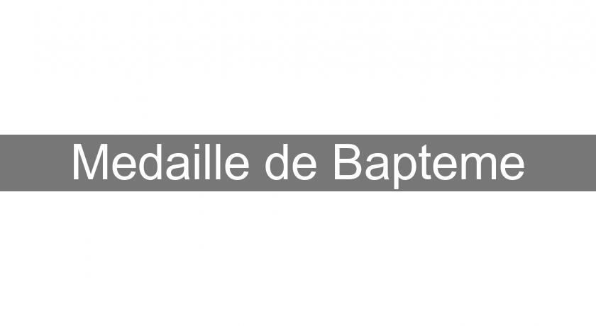 Medaille de Bapteme Medaille de Bapteme