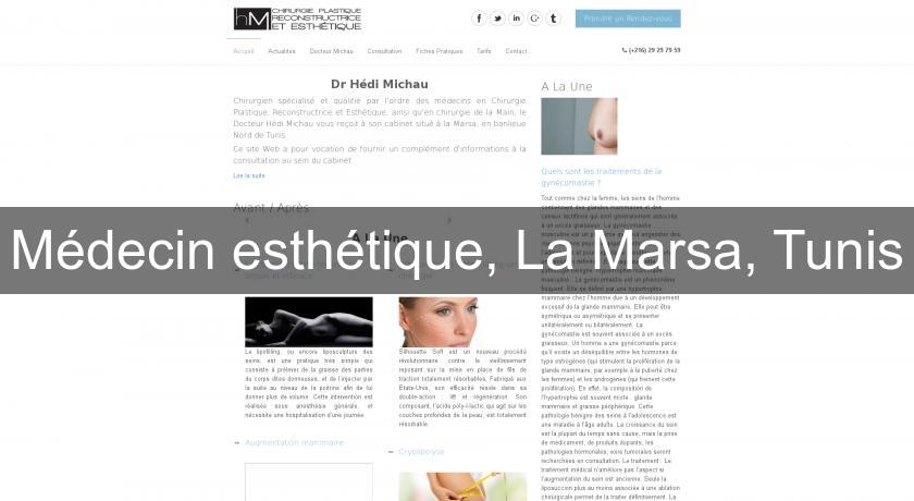 Médecin esthétique, La Marsa, Tunis