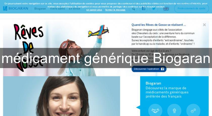 médicament générique Biogaran