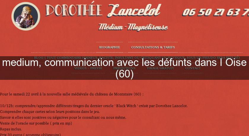 medium, communication avec les défunts dans l'Oise (60) medium, communication avec les défunts dans l'Oise (60)