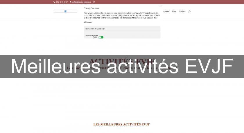 Meilleures activités EVJF