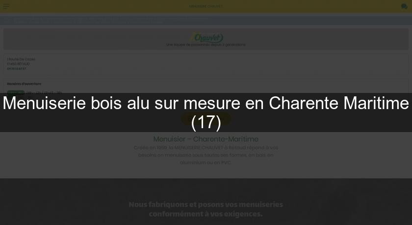 Menuiserie bois alu sur mesure en Charente Maritime (17) Menuiserie bois alu sur mesure en Charente Maritime (17)