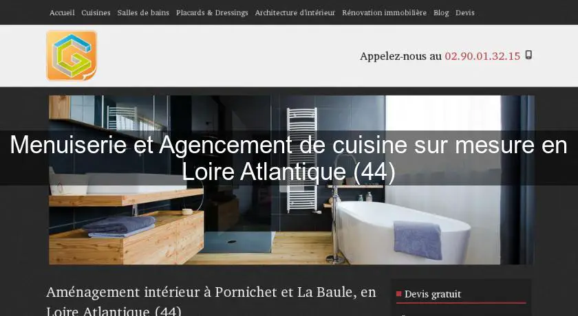 Menuiserie et Agencement de cuisine sur mesure en Loire Atlantique (44)