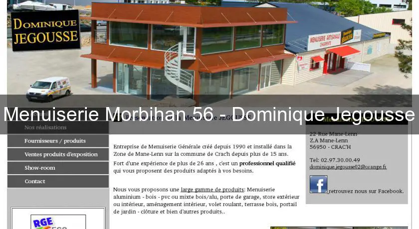 Menuiserie Morbihan 56 - Dominique Jegousse