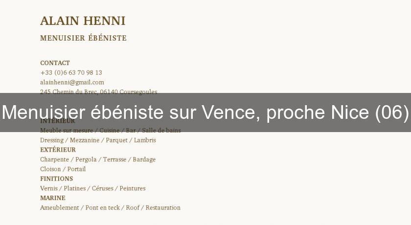 Menuisier ébéniste sur Vence, proche Nice (06) Menuisier ébéniste sur Vence, proche Nice (06)