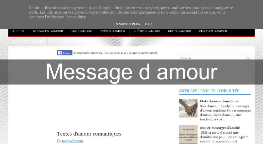 Message d'amour Message d'amour