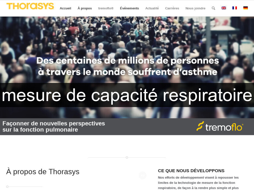 mesure de capacité respiratoire mesure de capacité respiratoire