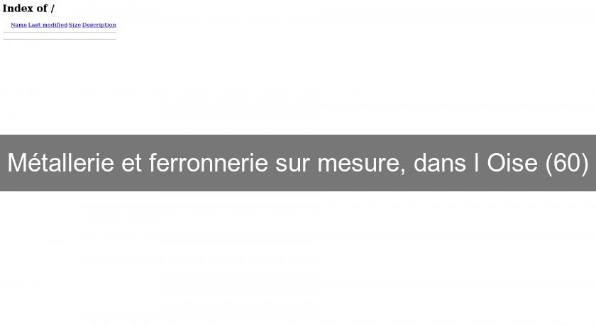 Métallerie et ferronnerie sur mesure, dans l'Oise (60) Métallerie et ferronnerie sur mesure, dans l'Oise (60)