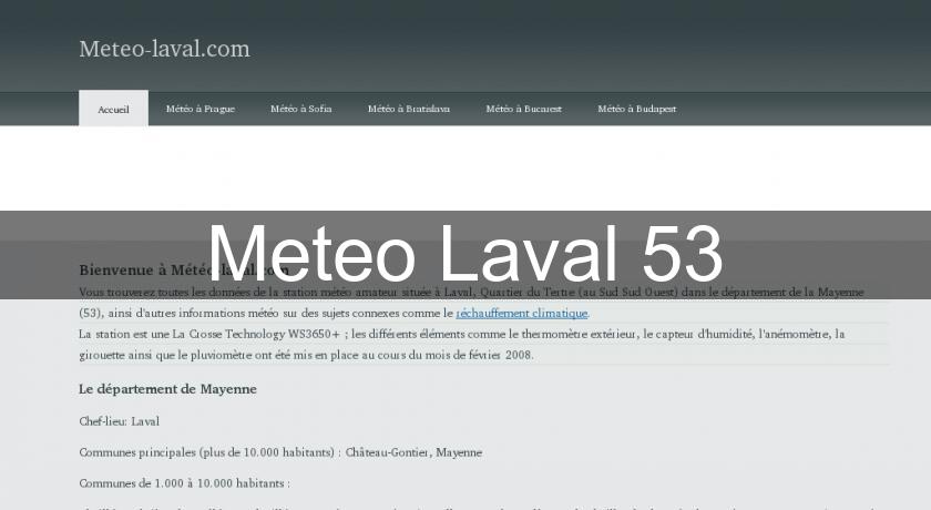 Meteo Laval 53 Meteo Laval 53