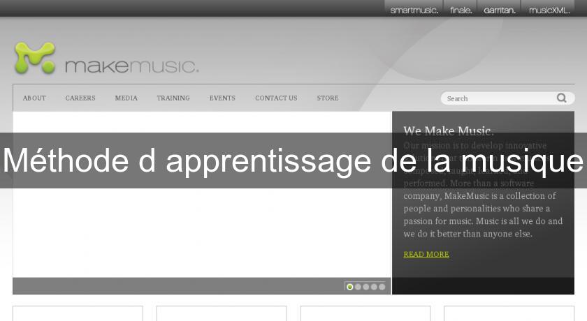 Méthode d'apprentissage de la musique Méthode d'apprentissage de la musique