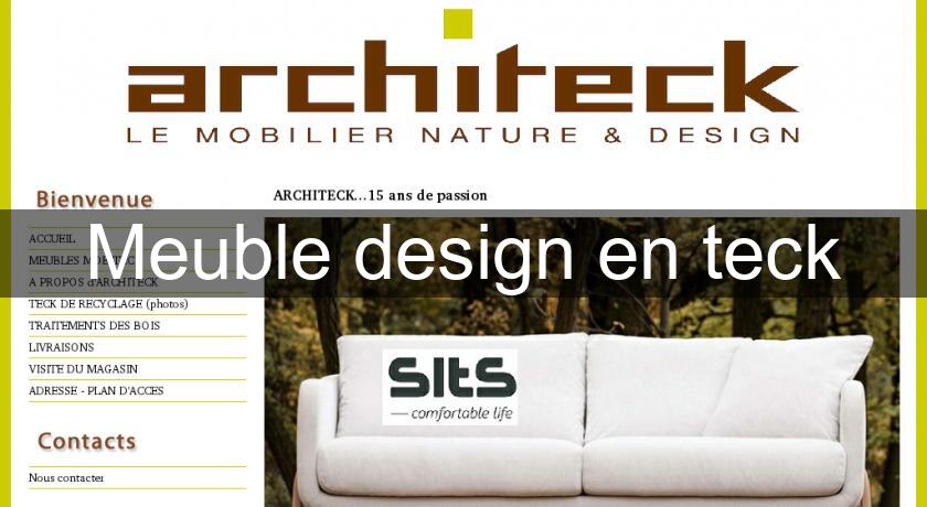 Meuble design en teck