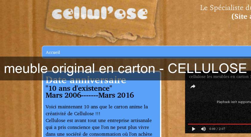 meuble original en carton - CELLULOSE meuble original en carton - CELLULOSE