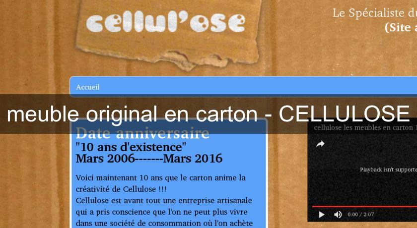 meuble original en carton - CELLULOSE