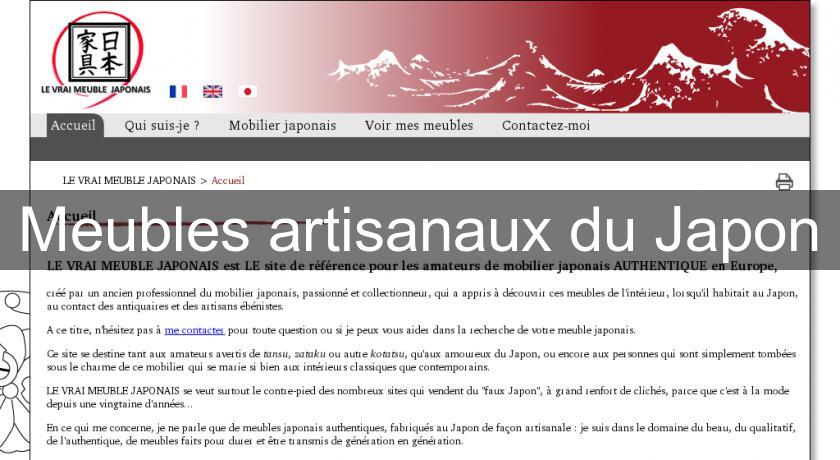 Meubles artisanaux du Japon Meubles artisanaux du Japon