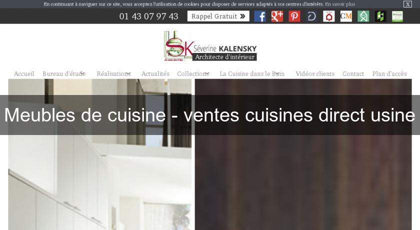 Meubles de cuisine - ventes cuisines direct usine