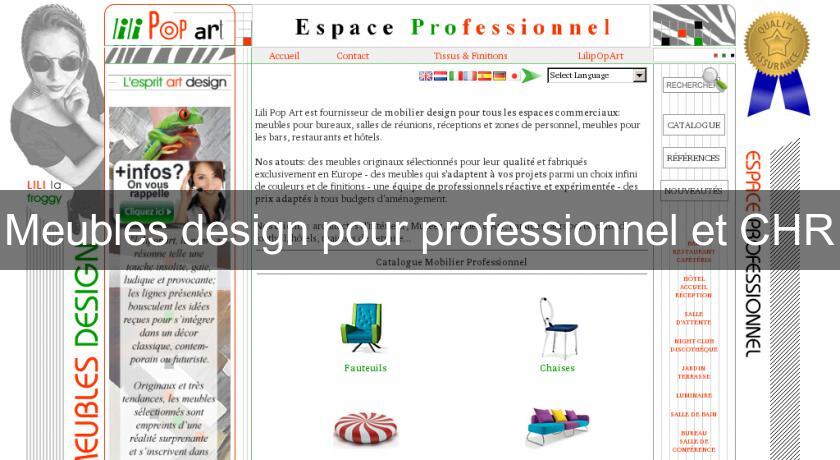 Meubles design pour professionnel et CHR