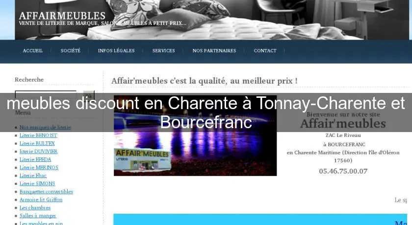 meubles discount en Charente à Tonnay-Charente et Bourcefranc