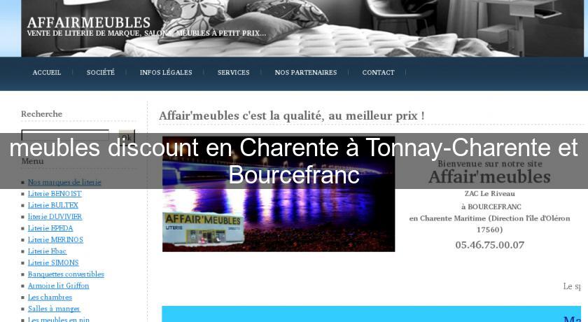 meubles discount en Charente à Tonnay-Charente et Bourcefranc