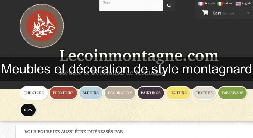 Meubles et décoration de style montagnard Meubles et décoration de style montagnard