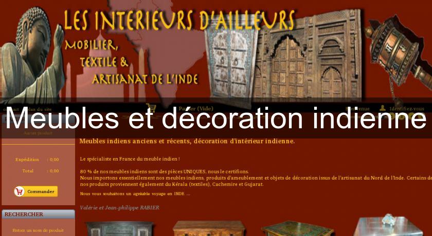 Meubles et décoration indienne