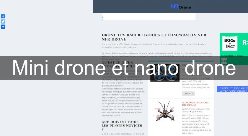 Mini drone et nano drone