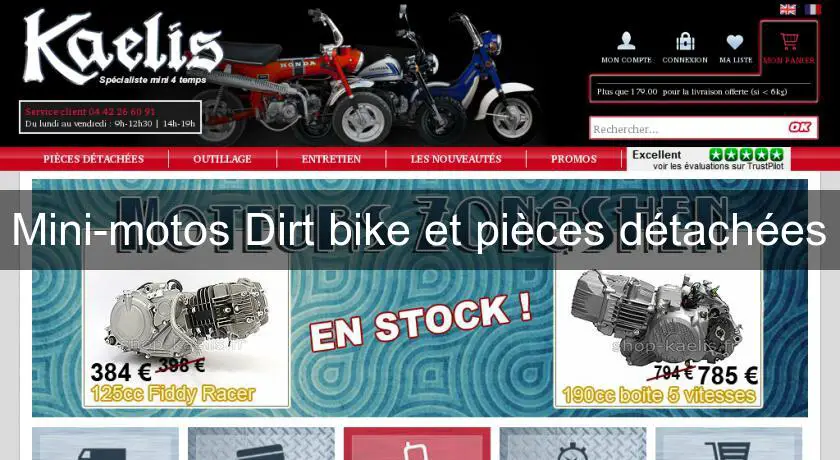Mini-motos Dirt bike et pièces détachées