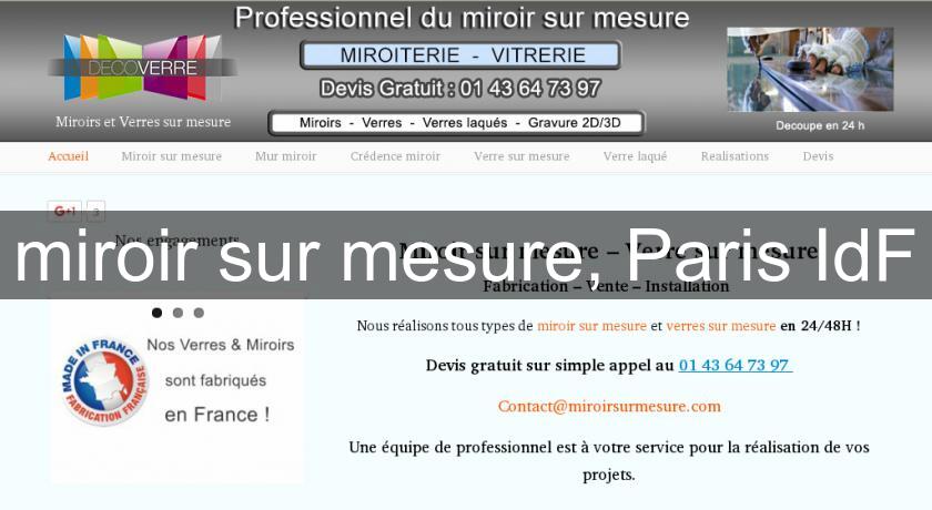 miroir sur mesure, Paris IdF miroir sur mesure, Paris IdF
