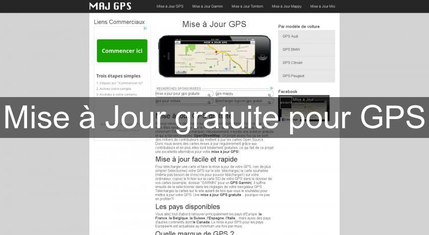 Mise à Jour gratuite pour GPS Mise à Jour gratuite pour GPS