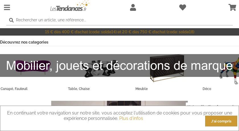 Mobilier, jouets et décorations de marque