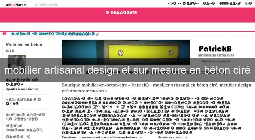 mobilier artisanal design et sur mesure en béton ciré mobilier artisanal design et sur mesure en béton ciré