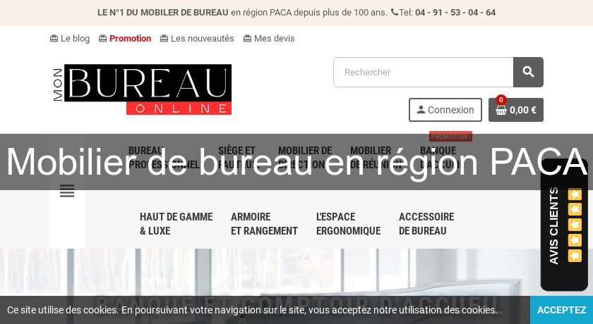 Mobilier de bureau en région PACA